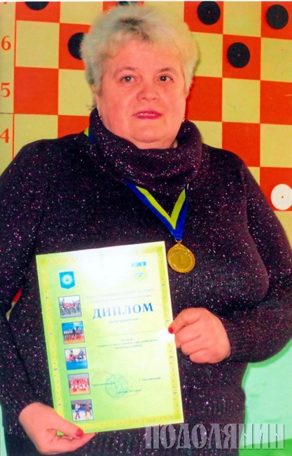 Переможець чемпіонату міста з шашок Людмила ОЛІЙНИК