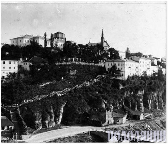 Будинок та сходи Фаренгольца на знімку кінця  XIX ст.