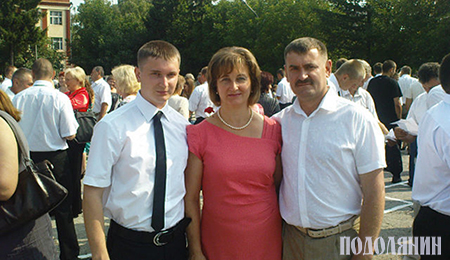 Із сім’єю - сином Денисом і чоловіком Віктором