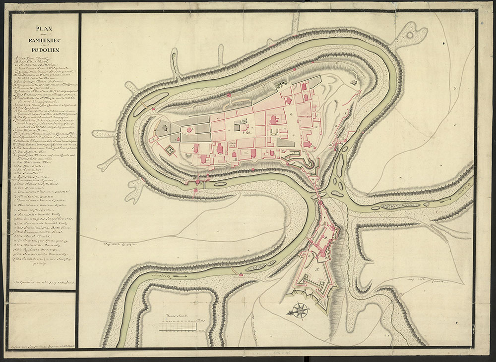 Карта міста 1761 р.