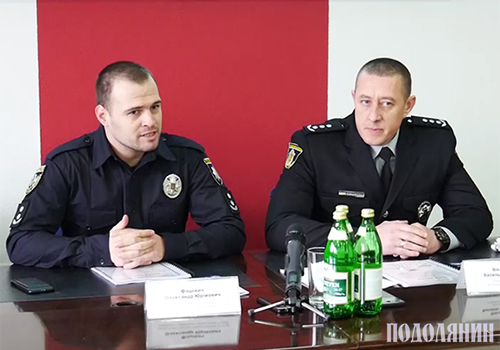 Олександр Фацевич і начальник поліції Хмельницької області  Василь Віконський