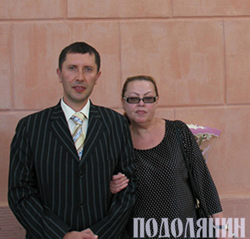 Олег Рарицький і донька Михайлини Коцюбинської Тетяна