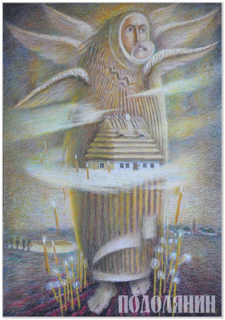 Олійна пастель   «Ангел села»  