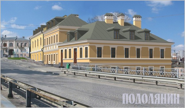 Відтворення історичної забудови біля Новопланівського мосту 
