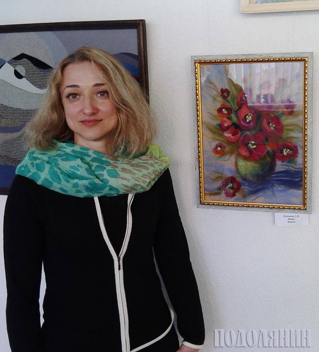 Iрина Соломко-Міхальська із власними роботами