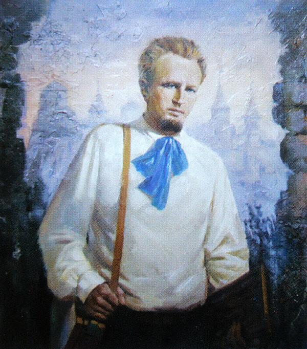Портрет Володимира Гагенмейстера роботи Івана Гуцула. 2013 рік