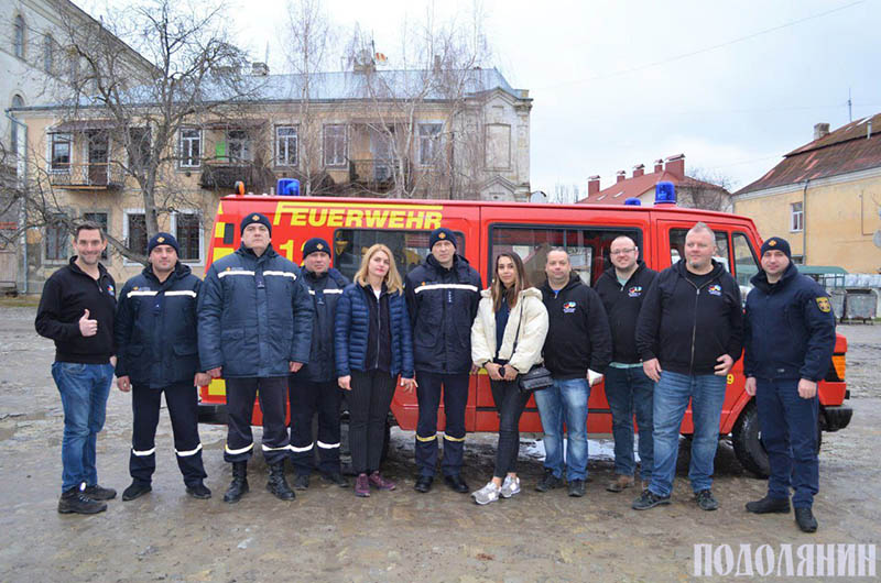 Німецькі благодійники з кам’янецькими рятувальниками