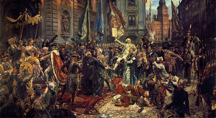 Ян Матейко. Прийняття Конституції 3 травня