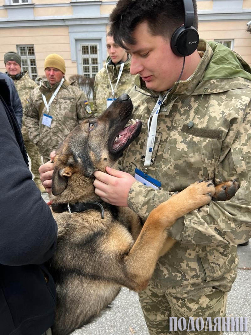 Знайомство українських військових із майбутніми напарниками в Польщі