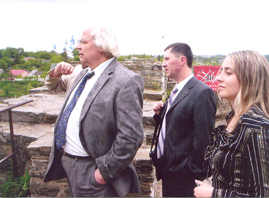 Іван Драч з Олегом Рарицьким та Оксаною Почапською